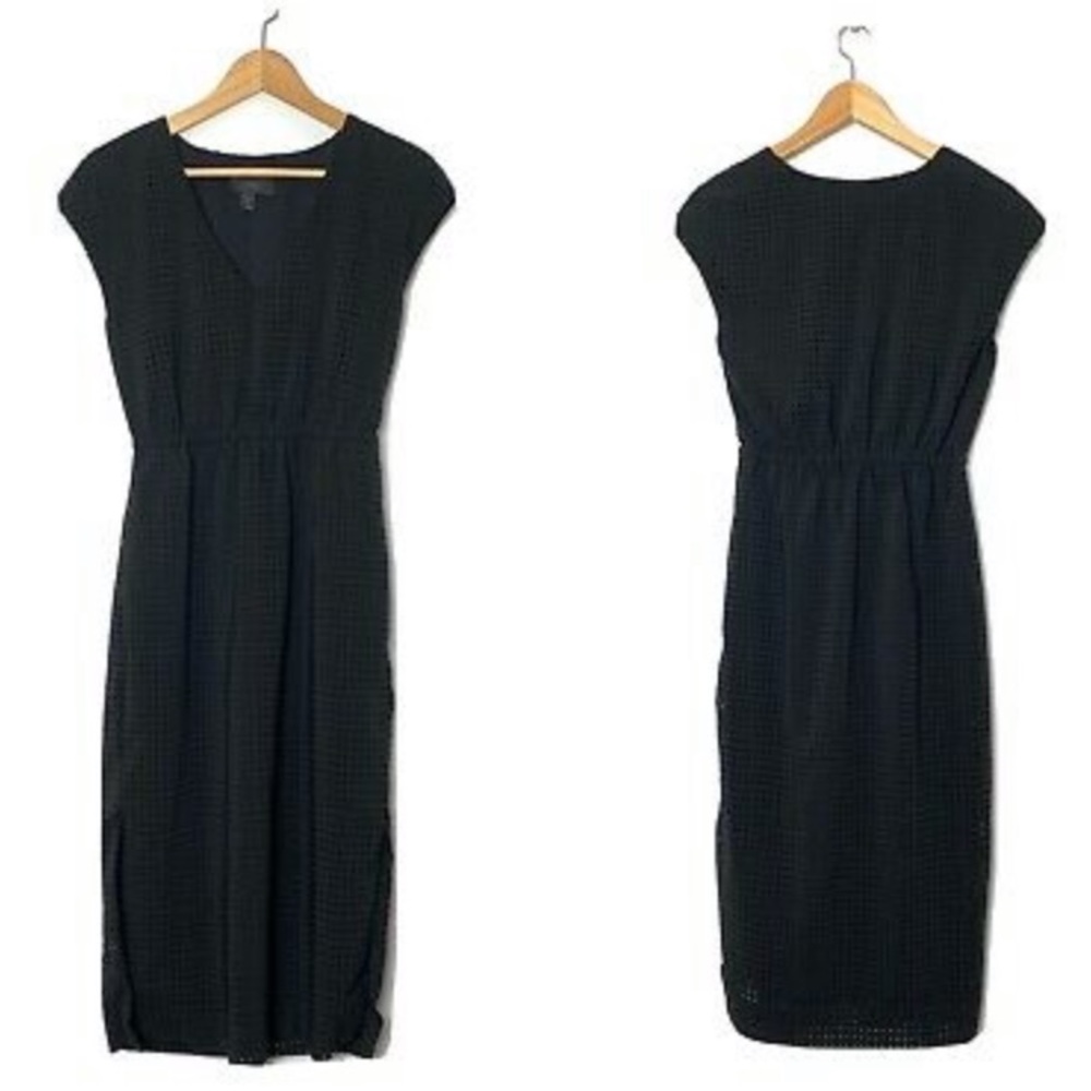 J. Crew Perforated Midi Dress